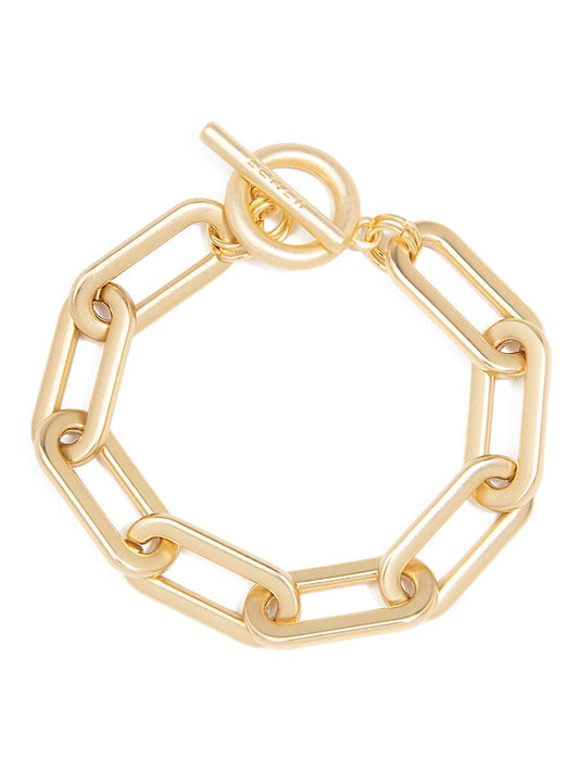 Classic Link Toggle Bracelet - Gold Matte
