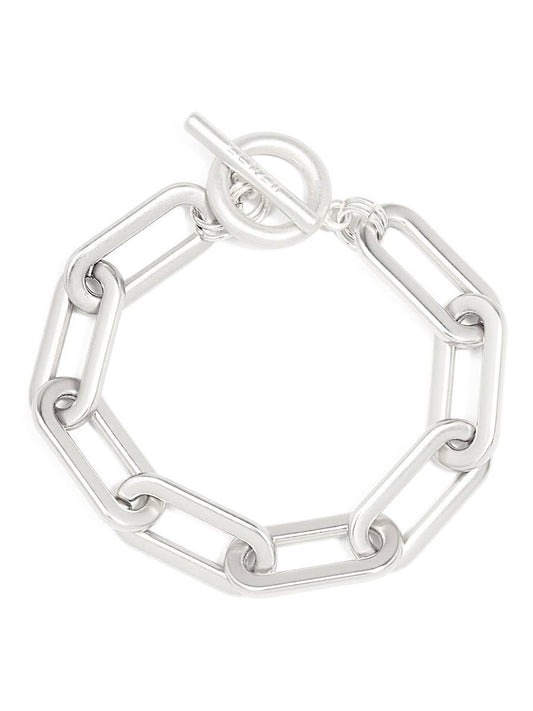 Classic Link Toggle Bracelet - Silver Matte